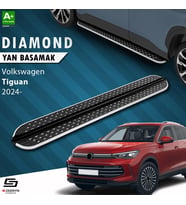 S-Dizayn VW Tiguan 3 Diamond Krom Yan Basamak 183 Cm 2024 Üzeri