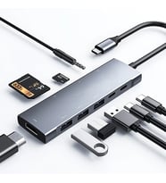 ALLY 9 İn1 Type C Hub 4k 30hz Hdmi Usb 3.0SdPD Adaptör-(5775)