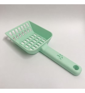3D Baskı Kedi Kumu Küreği - Geniş Hazneli Eleme Küreği-Mint