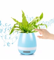 Hediyelik Akıllı Saksı Bluetooth Hoparlör Dokunmatik Işıklı Gece Lambası Mp3 Çalar