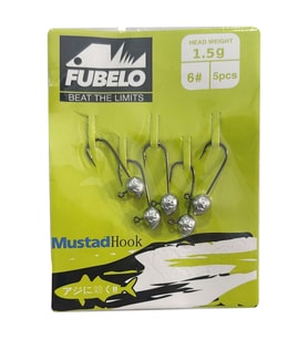 Fubelo Sharp Head 5 Adet Jig Head 1.5gr 6no