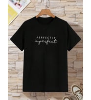 Çocuk Perfect Baskılı Pamuklu Tshirt (Siyah)