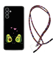 Samsung A23 A31 A32 A50 A51 A52 A53 A70 Kılıf Boyun Asklı Rasta Silikon Aşık Avokadolar 1642