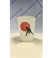 Basketbol Temalı Doğumgünü Etkinlik Parti Karton Bardak 7 oz 50 Adet