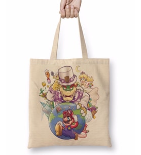 Super Mario Odyssey Bez Çanta Uzun Saplı