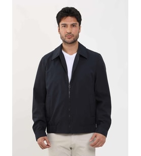 Dufy Lacivert Erkek Regular Fit Düz Klasik Yaka Bomber Mont - 104394