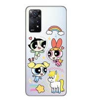 Redmi Note 12 Pro 4G Uyumlu Powerpuff Girls Desenli Şeffaf Telefon Kılıfı
