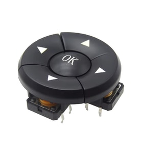 4 Yön OK 12x12mm Buton 1 Set Navigasyon 5 Buton 5 Başlık 4 Yön Tamam Anahtar Tuş Takımı Kumanda
