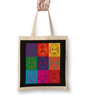 Nebula Guardians of the Galaxy Andy Warhol Style Bez Çanta Uzun Saplı