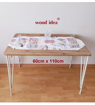 wood idea 60 X 110 krem demir ayak Mutfak Masası...yemek Masası...çalışma Masası