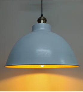 MYLİGHTS  BEYAZ İÇİ ALTIN METAL SARKIT AVİZE RUSTİK TEKLİ (Siyah)
