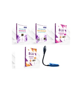 Karekök Yayıncılık Karekök Yay. 8 Sınıf Güçlen. Ve Kazandıran Sayısal Set Konu + Deneme + Kitap Okuma Işığı Hediye (Çok Renkli)
