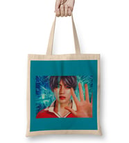 Bts Taehyung Dna Bez Çanta Uzun Saplı