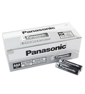 Panasonic R03UE/2S Manganez AAA İnce Kalem Pil (60'lı Paket) (Siyah)
