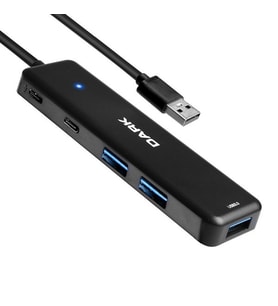 Dark Connect Master X5C DK-AC-USB347 USB3.2 Gen 1 Type-A to 3 Port USB-A & 1 Port Type-C 2.0 / 1X