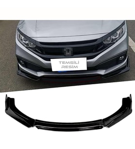 Subaru Forester 2012-2018 Siyah Şeritli Renkli Ön Ek Ön Lip Piona Black 4 Prç