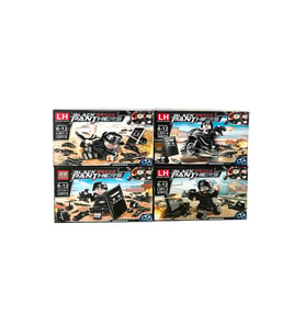 Black Panther Lego Kara Panter Blok Oyuncak Seti 4 Kutu  183 Parça Seri 1-2-3-4