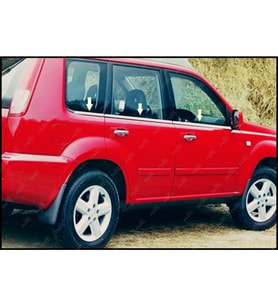 Nissan X-Trail Krom Cam Çıtası 6 prç. 2000-2007 P.Çelik