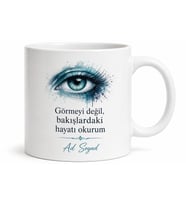 Göz Doktoru Hediyesi Tasarım Baskılı Kupa Bardak Göz Hekimi Hediye