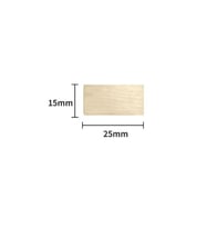 Mühürcüm Mühür Mumu Damga 15 mm Dikdörtgen Boş Pirinç Kafa + Ahşap Sap R5799X15