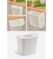 Kapasiteli Dolap İçi Kapaklı Asılabilir Çöp Kutusu, 7 Litre