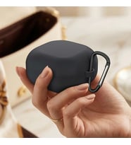 Galaxy Buds 4 Pro Kılıf Askı Aparatlı Mat Silikon Siyah