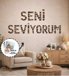 BK Gift Kişiye Özel Fotoğraflı 10x15 Klasik Fotoğraf Baskısı - 50 Adet (Beyaz)