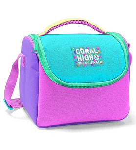 Coral High Kız Çocuk Termoslu Beslenme Çantası - Mor Yeşil Pembe Çok Renkli, Kız Çocuk