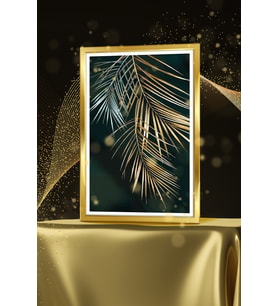 Çerçeveli  Tablo Modern Sanatsal Çerçeveler Tablo Dekorasyon  Ev Dekoru Tekli Çerçeve ÖZC-423-FONLU (Gold)