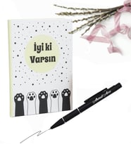 Kişiye Özel İyi Ki Varsın Arkadaşa Hediye Defter & Kalem Hediye Seti