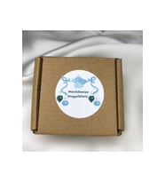 Mavi Mevlid Etiketi Yuvarlak Mat Sticker 4 Cm -40 Adet