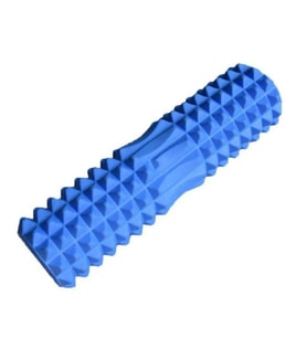 Tırtıklı Foam Roller Masaj Köpüğü Köpük Rulo Yuvarlama Köpüğü Omurga Uyumlu 45 cm (Mavi)