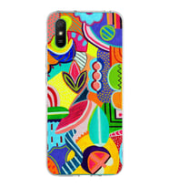 PrintiFy Xiaomi Redmi 9A ile Uyumlu 1mm Slim Fit Retro Renkler 6 Baskılı Şeffaf  Kılıf