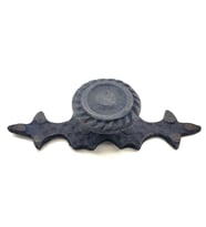 Antika Tarz Dekoratif Pirinç Çizgili Düğme - 25x80 mm, Oksit