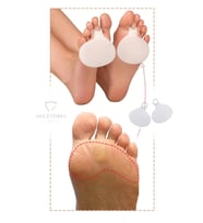 Çift Orta Parmak Metatarsal Silikonlu Pedi Yastığı Nasır Koruyucu FC-017