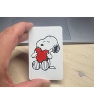 3D Baskı Sevimli Köpek Desenli Dekoratif Banka Kartı Kılıfı