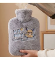 River World 1 lt Sıcak Su Torbası Peluş Rengi Gri Figürü Stitch