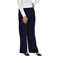 Kadın Pileli Bol Pantolon BGL-ST04352 (Lacivert)