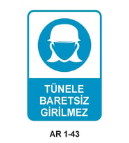 İŞ GÜVENLİĞİ UYARI LEVHASI 1 ADET PVC 21 X 29CM