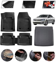 Volkswagen Passat B6 2005-2010 Uyumlu Paspas Araca Özel Bagaj Havuzu MBS Siyah