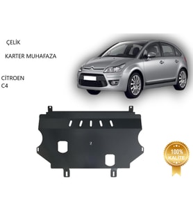 Citroen C4 Çelik Karter Muhafaza Koruma 2004 2005 2006 2007 2008 2009 2010