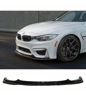 Bmw F33 4 Serisi M4 Vorstainer Ön Lip Plastik Parlak Siyah karlık-ön-ek-bodykit