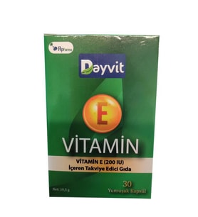 Dayvit Vitamin E 200 IU 30 Kapsül