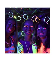 Glow Taç Fosforlu Taç Karışık Renk 12 Adet (5343)
