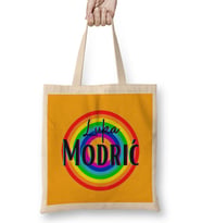 Luka Modric - Vintage Retro Rainbow Style Bez Çanta Uzun Saplı