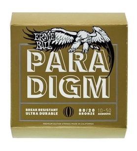 ERNIE BALL P02090 Paradigm Ekstra Light 80/20 Bronz 10-50 Akustik Gitar Tel Seti