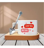 Love Temalı Kahve Fincanı-003 (Çok Renkli)