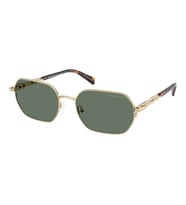 Michael Kors Güneş Gözlüğü - Asimetrik Açık Altın Metal Çerçeve Yeşil Cam UV400 0MK1165 10143H 57
