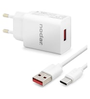 Type-c Hızlı Şarj Seti 12W 2.4A Usb Adaptörlü 1 M Pvc Kablolu Beyaz ND1005