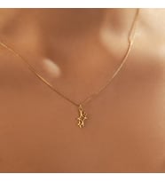 Minimalist Şık Parıltı Kolye 925K Gümüş (Gold)